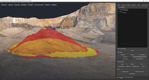 Software per calcolare volumi con mappa colorata e rapporto valori